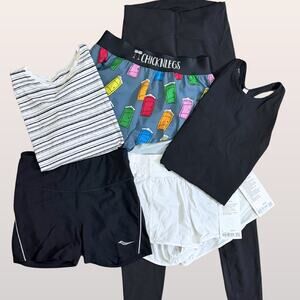 NWT Lululemon Shorts Saucony 6 Piece Lot Women's Activewear Reseller's Bundle